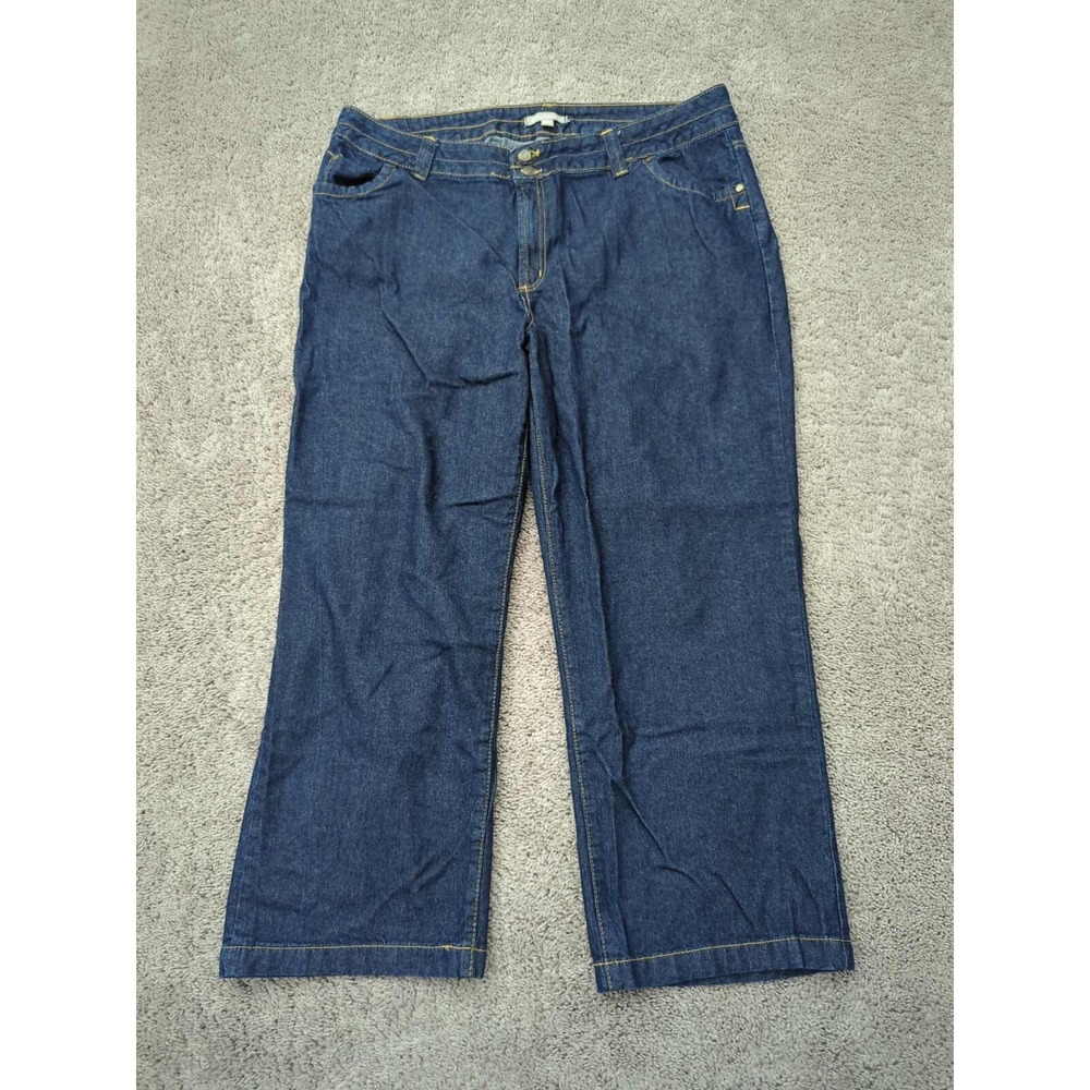 Woman Within Jeans Womens 20W PETITES PLUS Denim High Rise‎ Casual